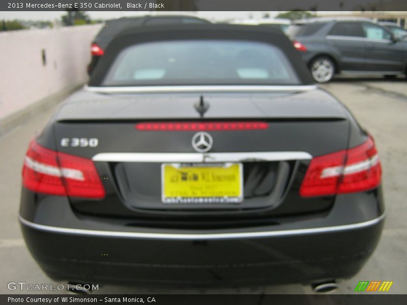 Black / Black 2013 Mercedes-Benz E 350 Cabriolet