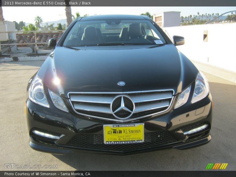 Black / Black 2013 Mercedes-Benz E 550 Coupe