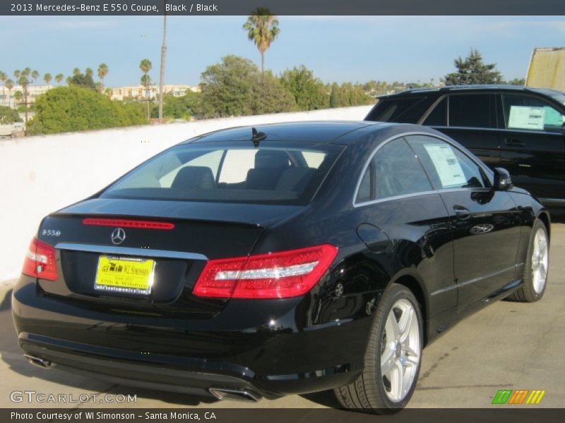 Black / Black 2013 Mercedes-Benz E 550 Coupe