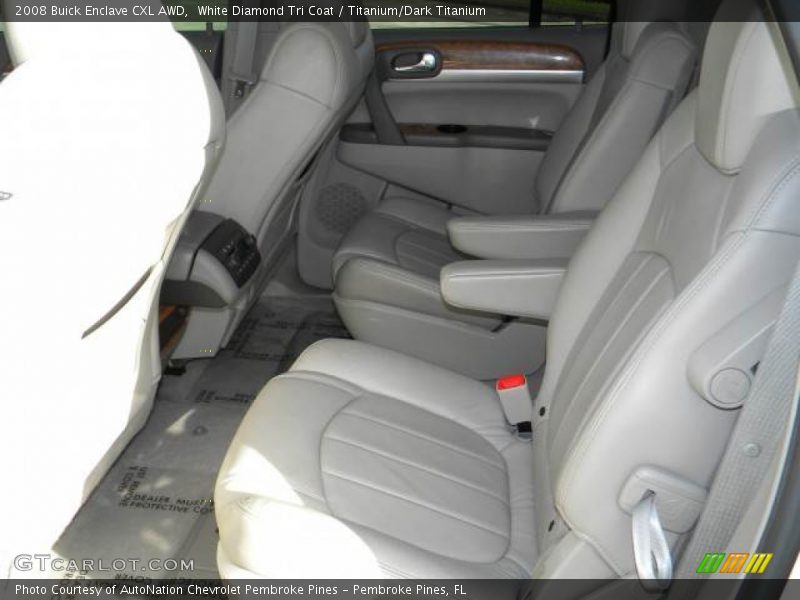White Diamond Tri Coat / Titanium/Dark Titanium 2008 Buick Enclave CXL AWD