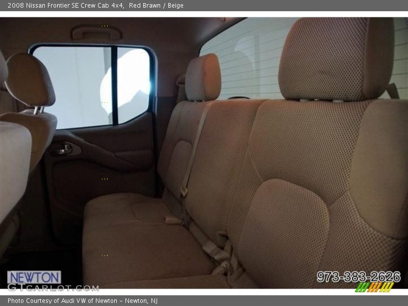 Red Brawn / Beige 2008 Nissan Frontier SE Crew Cab 4x4
