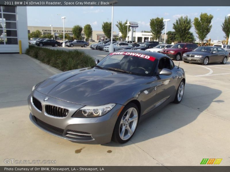 Space Gray Metallic / Black 2011 BMW Z4 sDrive30i Roadster