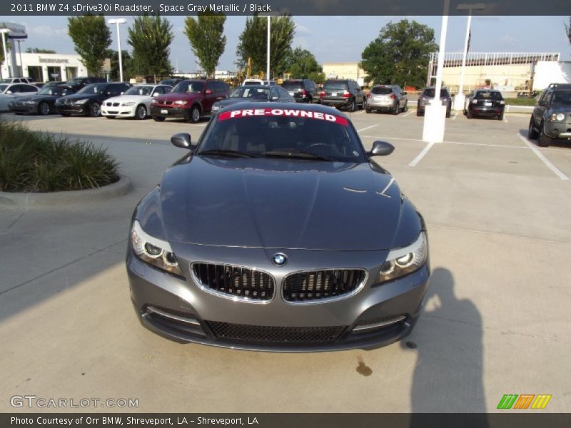 Space Gray Metallic / Black 2011 BMW Z4 sDrive30i Roadster