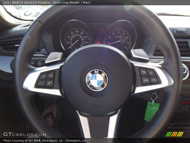 Space Gray Metallic / Black 2011 BMW Z4 sDrive30i Roadster