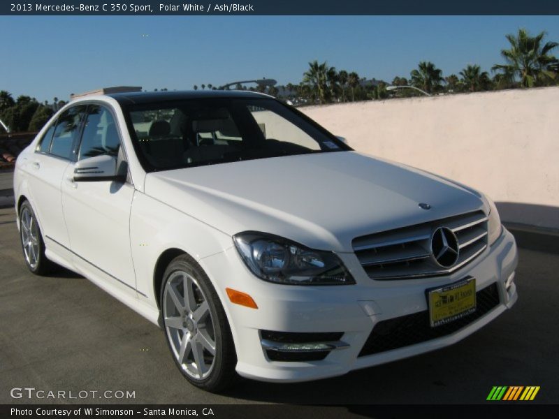 Polar White / Ash/Black 2013 Mercedes-Benz C 350 Sport