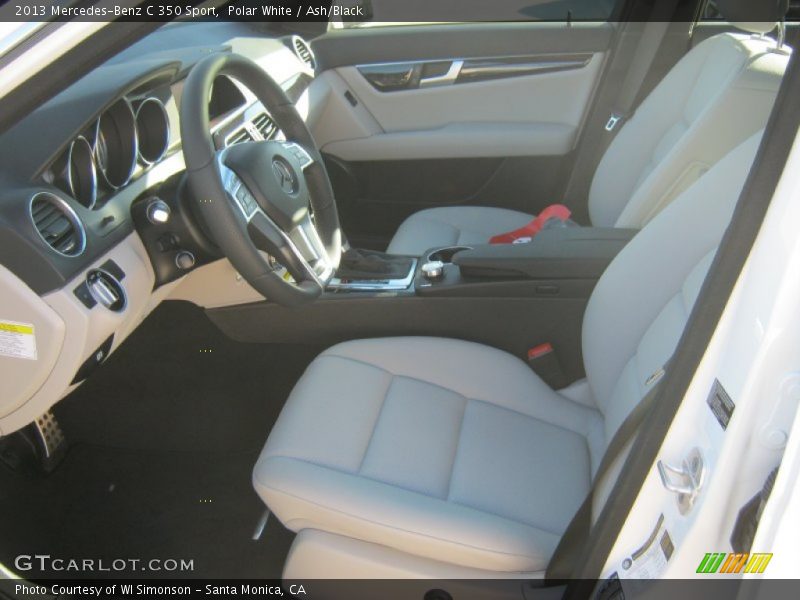 Polar White / Ash/Black 2013 Mercedes-Benz C 350 Sport