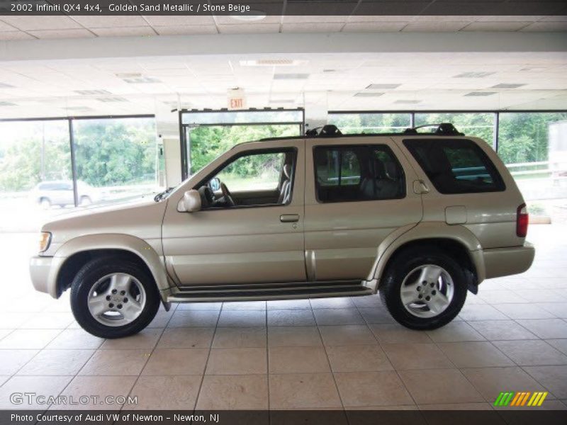 Golden Sand Metallic / Stone Beige 2002 Infiniti QX4 4x4