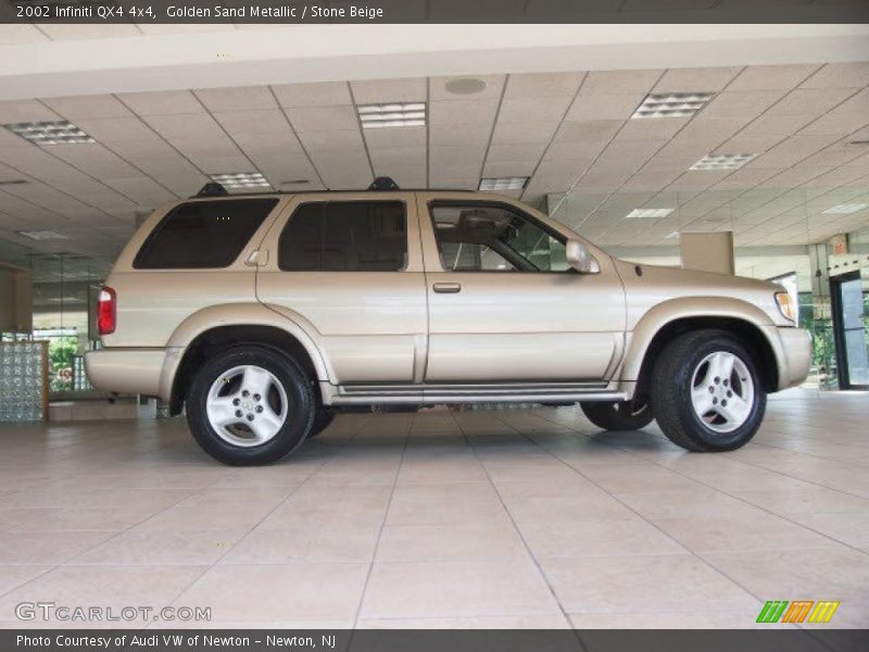 Golden Sand Metallic / Stone Beige 2002 Infiniti QX4 4x4