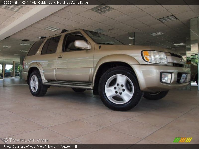Golden Sand Metallic / Stone Beige 2002 Infiniti QX4 4x4