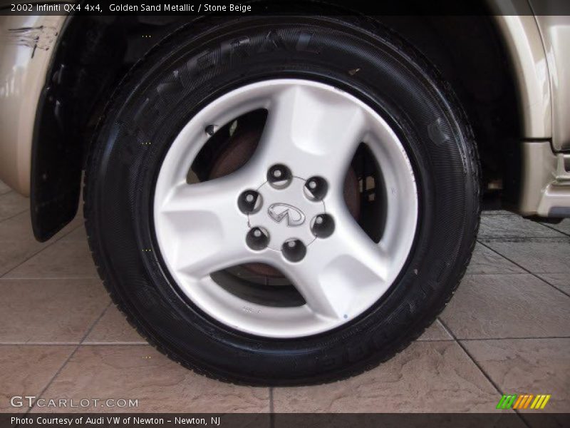 Golden Sand Metallic / Stone Beige 2002 Infiniti QX4 4x4
