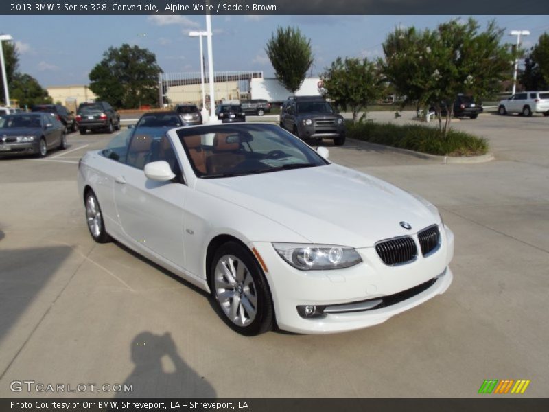 Alpine White / Saddle Brown 2013 BMW 3 Series 328i Convertible