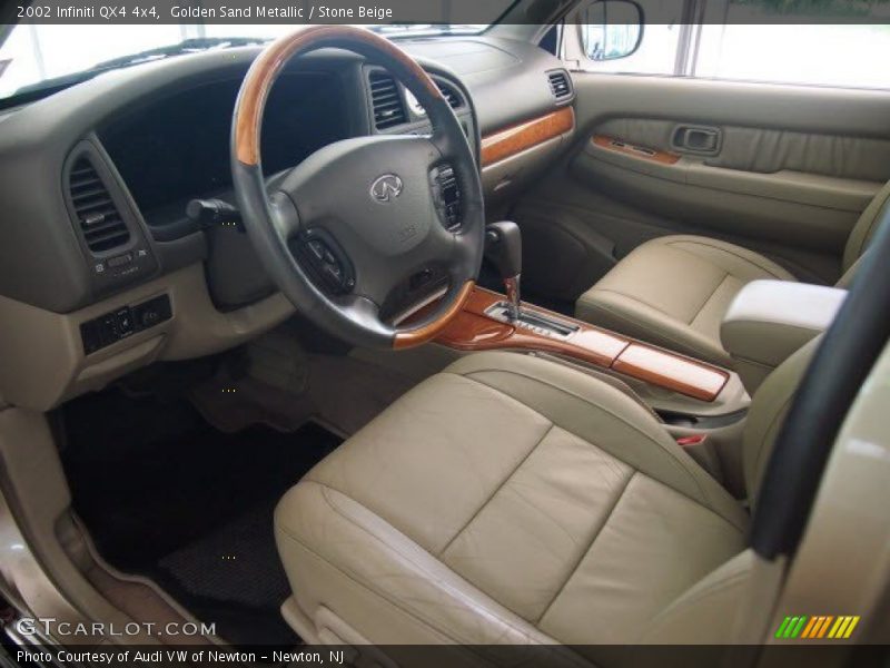 Golden Sand Metallic / Stone Beige 2002 Infiniti QX4 4x4