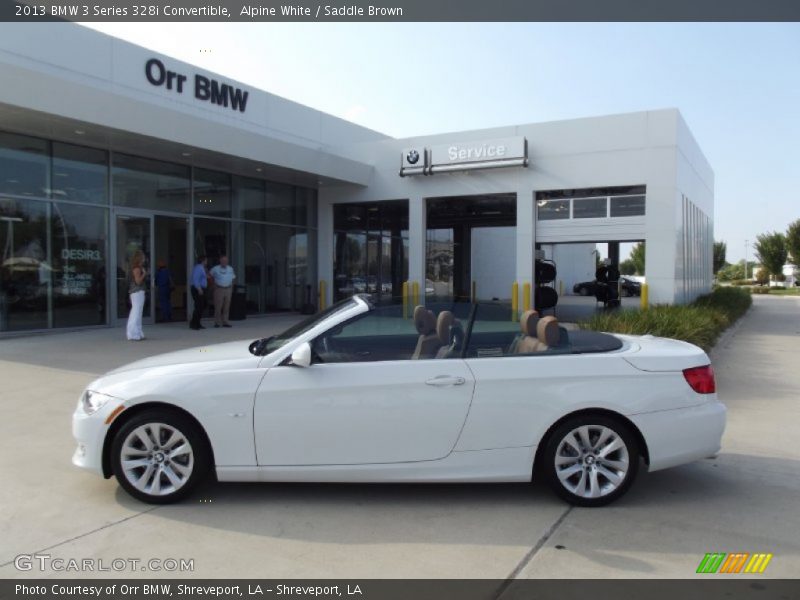 Alpine White / Saddle Brown 2013 BMW 3 Series 328i Convertible