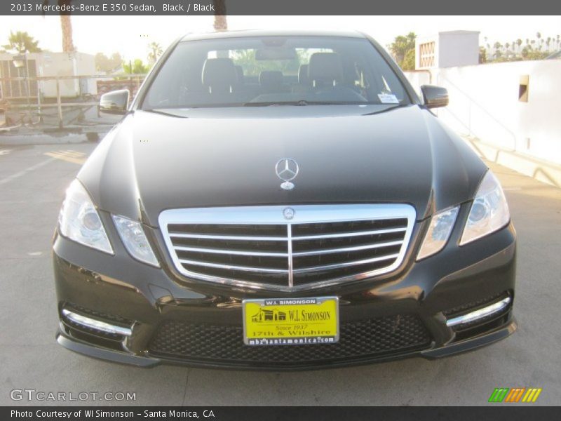Black / Black 2013 Mercedes-Benz E 350 Sedan