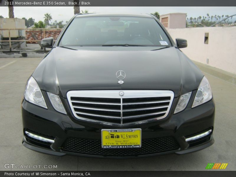 Black / Black 2013 Mercedes-Benz E 350 Sedan