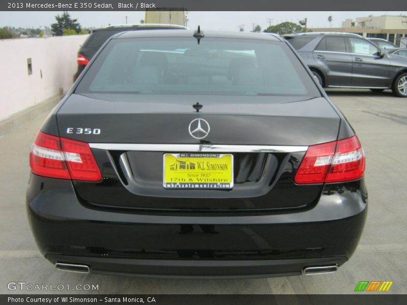 Black / Black 2013 Mercedes-Benz E 350 Sedan