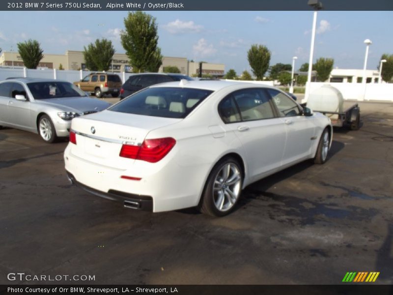 Alpine White / Oyster/Black 2012 BMW 7 Series 750Li Sedan