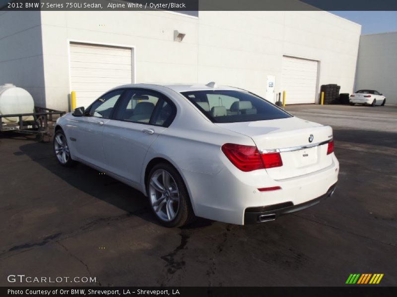Alpine White / Oyster/Black 2012 BMW 7 Series 750Li Sedan