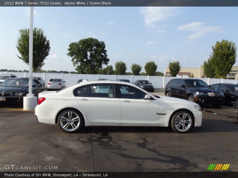 Alpine White / Oyster/Black 2012 BMW 7 Series 750Li Sedan