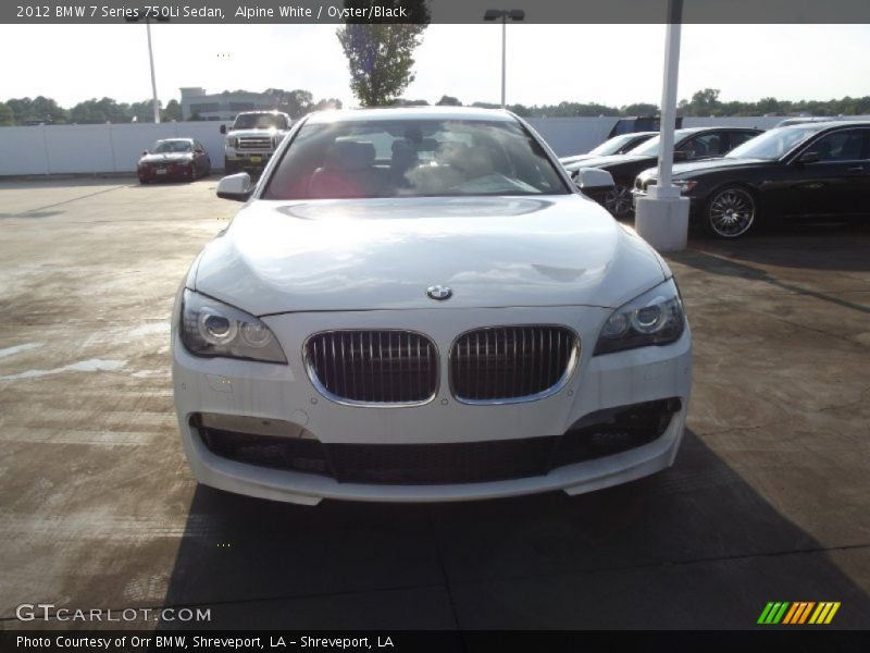 Alpine White / Oyster/Black 2012 BMW 7 Series 750Li Sedan