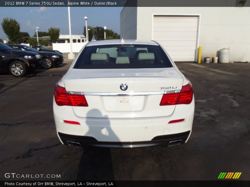 Alpine White / Oyster/Black 2012 BMW 7 Series 750Li Sedan