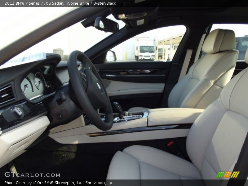 Alpine White / Oyster/Black 2012 BMW 7 Series 750Li Sedan