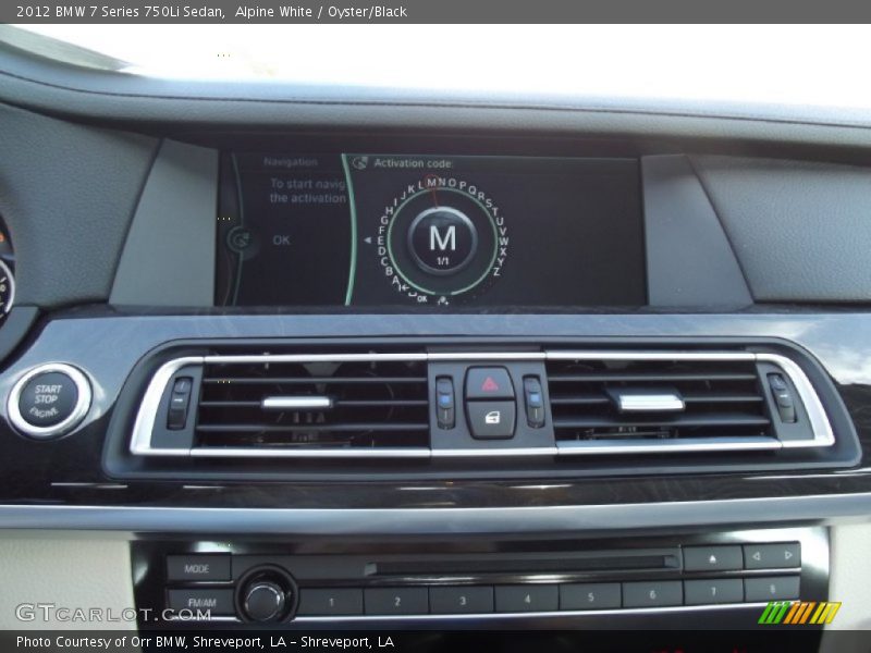 Alpine White / Oyster/Black 2012 BMW 7 Series 750Li Sedan