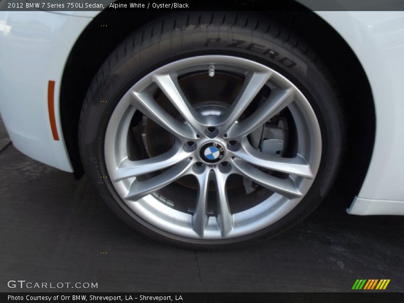 Alpine White / Oyster/Black 2012 BMW 7 Series 750Li Sedan