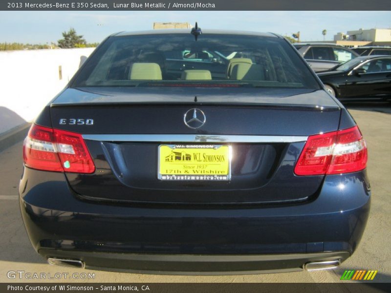 Lunar Blue Metallic / Almond/Mocha 2013 Mercedes-Benz E 350 Sedan