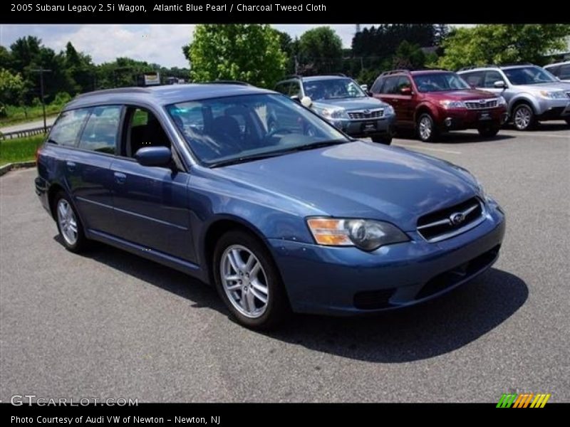 Atlantic Blue Pearl / Charcoal Tweed Cloth 2005 Subaru Legacy 2.5i Wagon