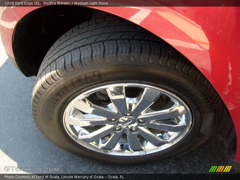 Redfire Metallic / Medium Light Stone 2008 Ford Edge SEL