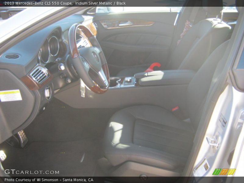 Iridium Silver Metallic / Black 2013 Mercedes-Benz CLS 550 Coupe