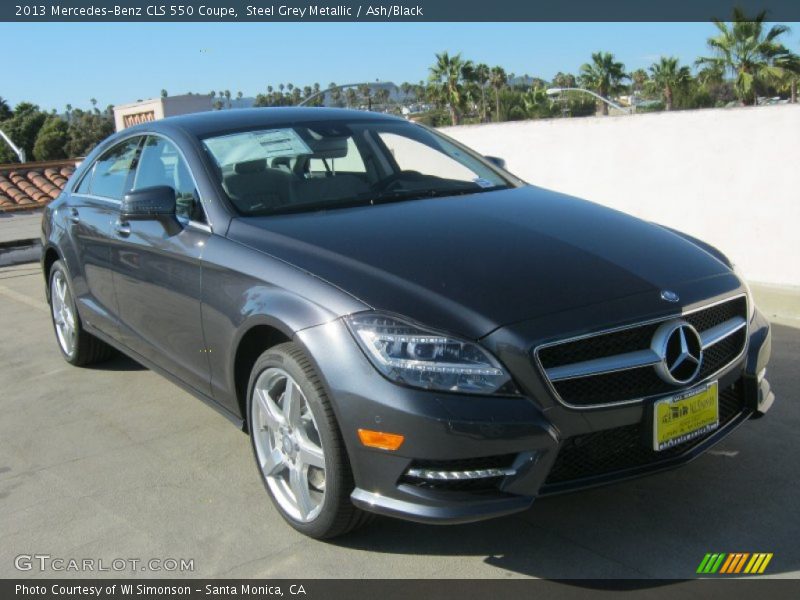 Steel Grey Metallic / Ash/Black 2013 Mercedes-Benz CLS 550 Coupe