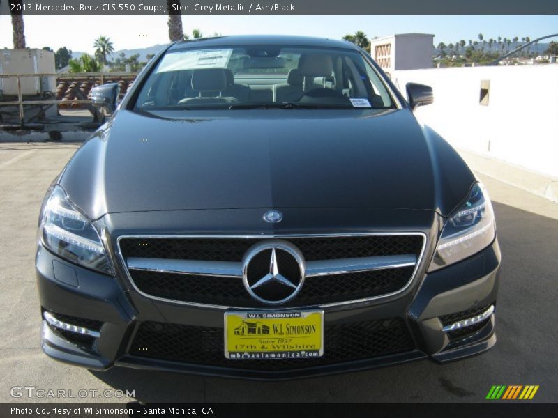 Steel Grey Metallic / Ash/Black 2013 Mercedes-Benz CLS 550 Coupe