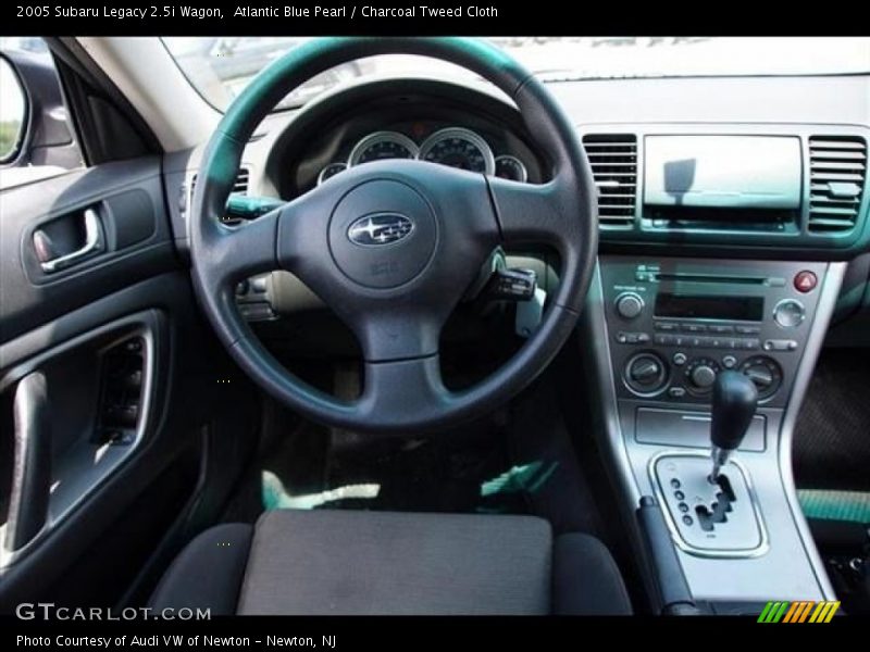 Atlantic Blue Pearl / Charcoal Tweed Cloth 2005 Subaru Legacy 2.5i Wagon