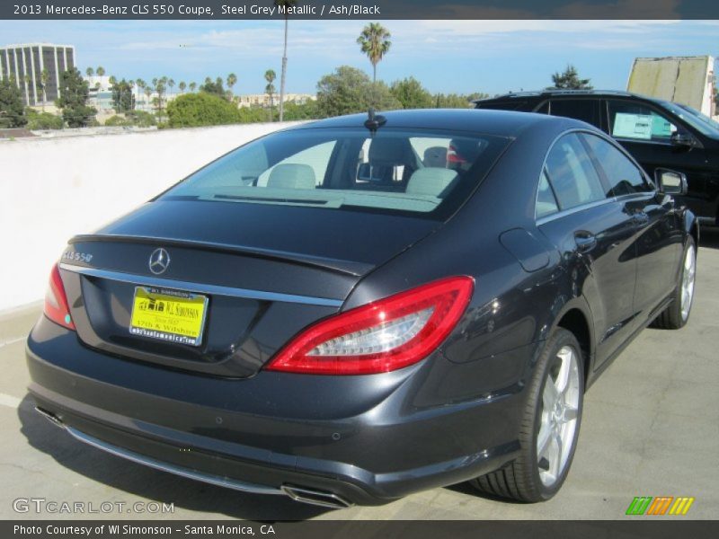 Steel Grey Metallic / Ash/Black 2013 Mercedes-Benz CLS 550 Coupe