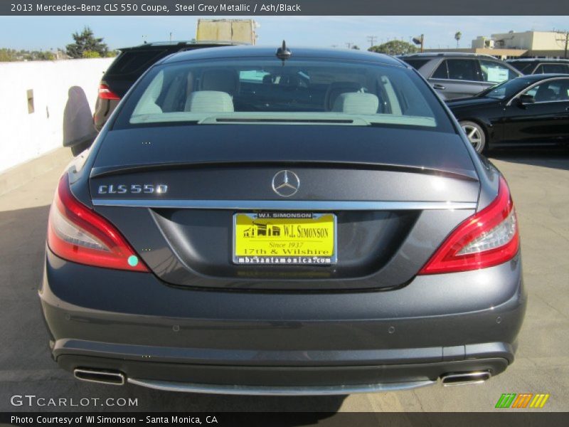 Steel Grey Metallic / Ash/Black 2013 Mercedes-Benz CLS 550 Coupe