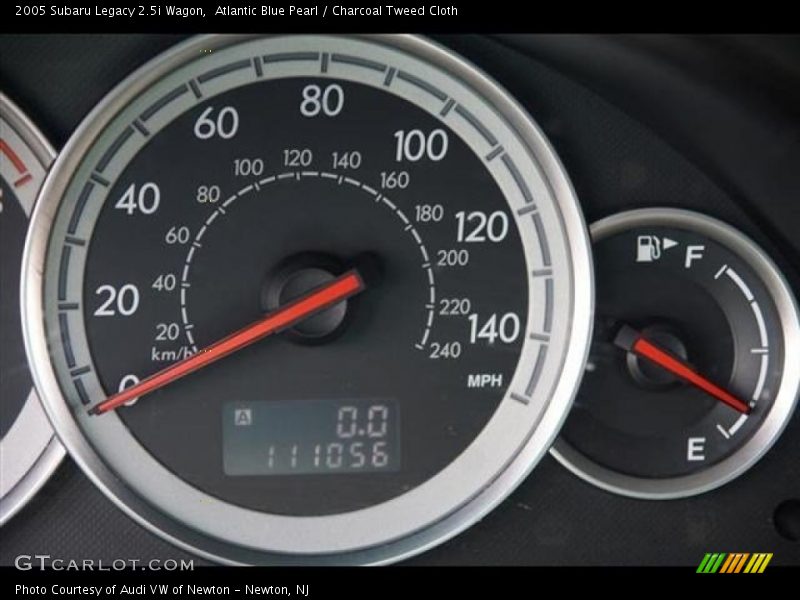 Atlantic Blue Pearl / Charcoal Tweed Cloth 2005 Subaru Legacy 2.5i Wagon