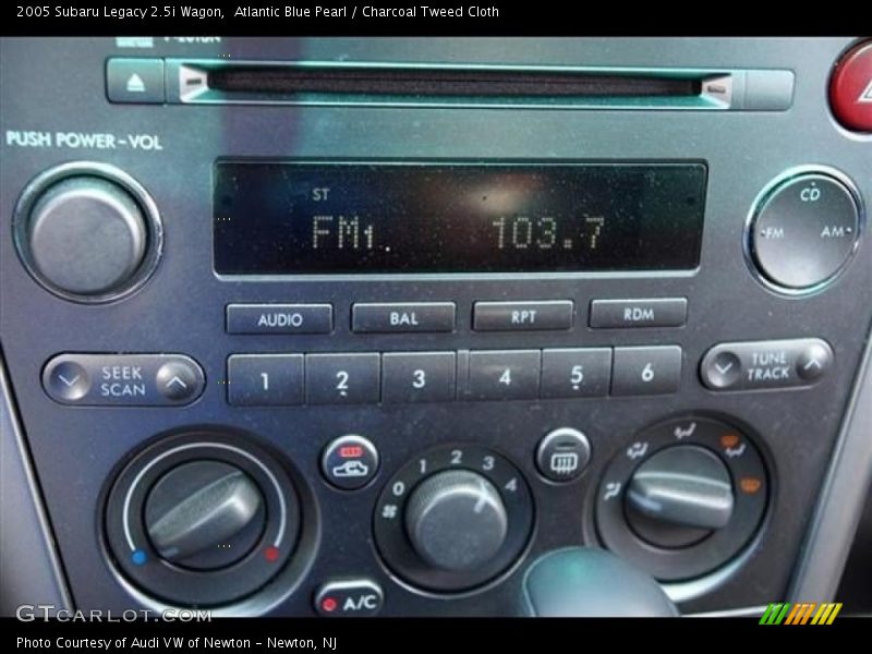 Atlantic Blue Pearl / Charcoal Tweed Cloth 2005 Subaru Legacy 2.5i Wagon