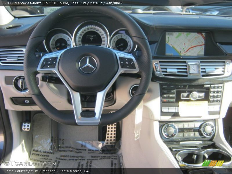 Steel Grey Metallic / Ash/Black 2013 Mercedes-Benz CLS 550 Coupe