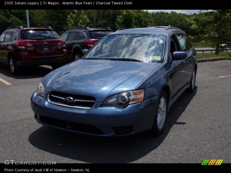 Atlantic Blue Pearl / Charcoal Tweed Cloth 2005 Subaru Legacy 2.5i Wagon