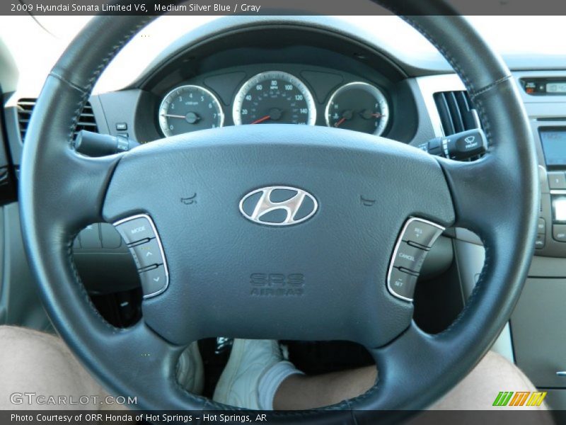 Medium Silver Blue / Gray 2009 Hyundai Sonata Limited V6