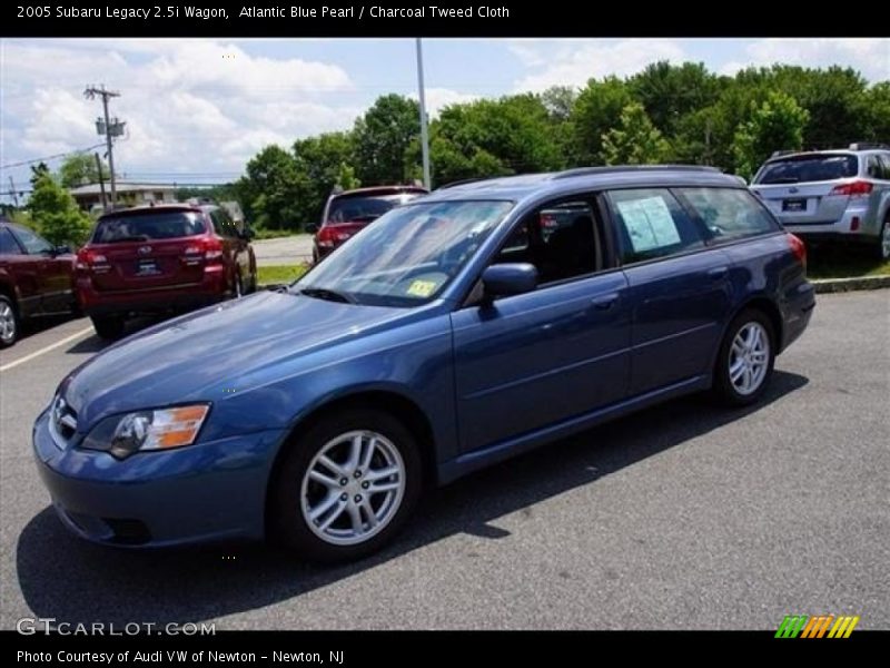 Atlantic Blue Pearl / Charcoal Tweed Cloth 2005 Subaru Legacy 2.5i Wagon