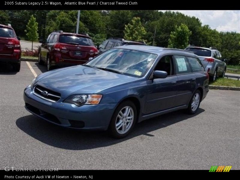 Atlantic Blue Pearl / Charcoal Tweed Cloth 2005 Subaru Legacy 2.5i Wagon