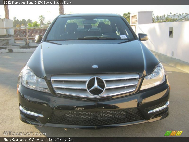 Black / Black 2012 Mercedes-Benz C 250 Sport