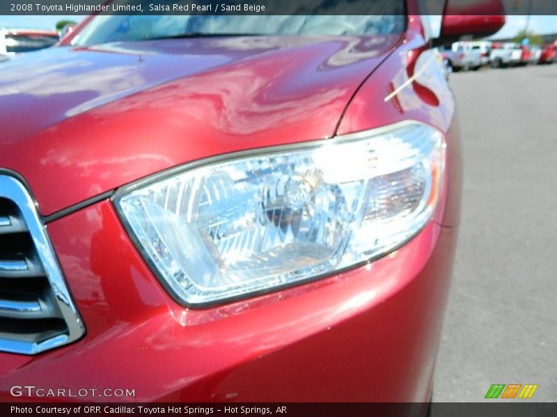 Salsa Red Pearl / Sand Beige 2008 Toyota Highlander Limited