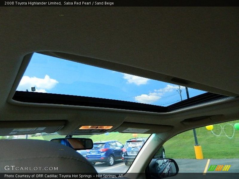 Salsa Red Pearl / Sand Beige 2008 Toyota Highlander Limited