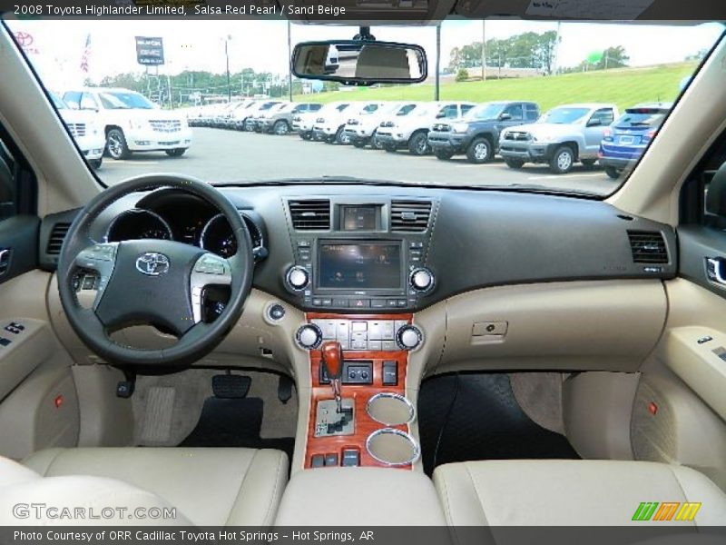 Salsa Red Pearl / Sand Beige 2008 Toyota Highlander Limited