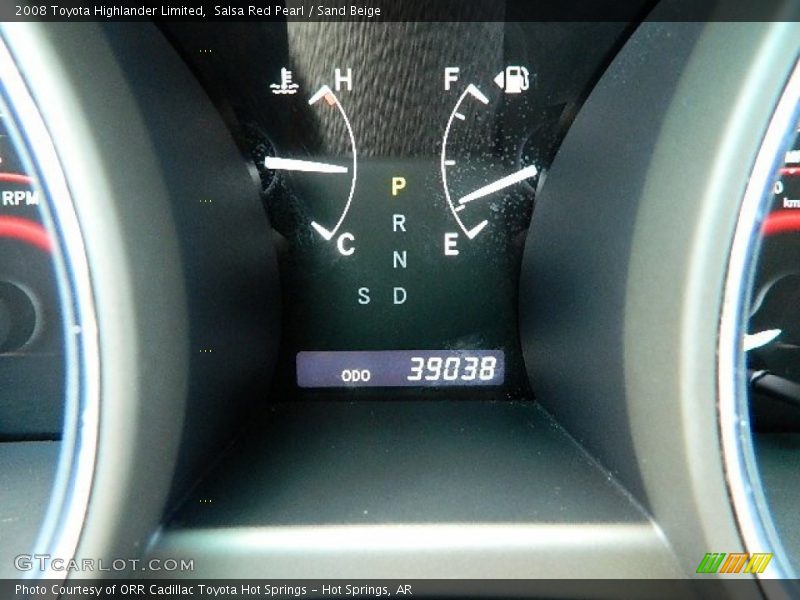 Salsa Red Pearl / Sand Beige 2008 Toyota Highlander Limited