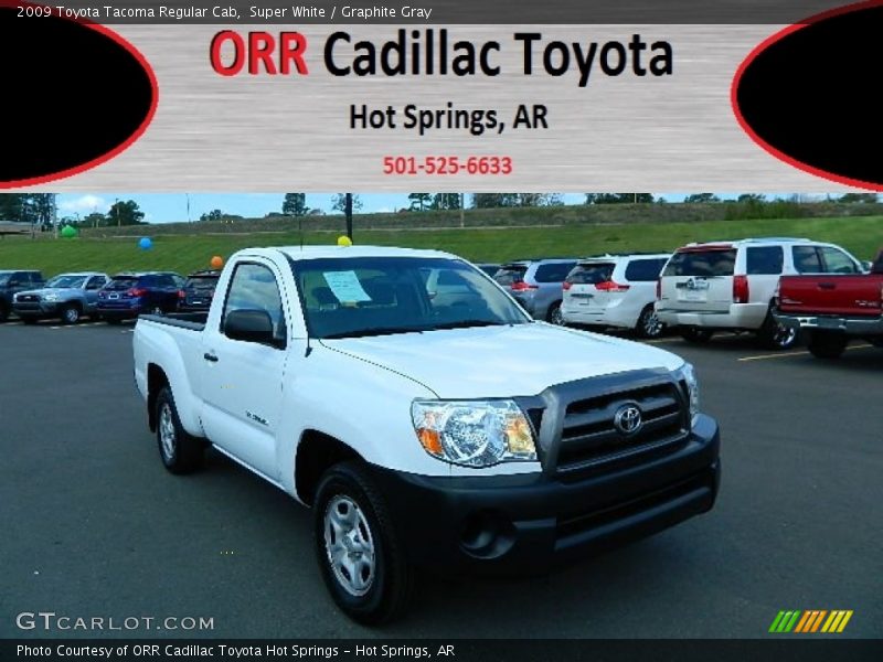 Super White / Graphite Gray 2009 Toyota Tacoma Regular Cab